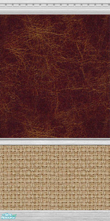 Sims 2 — Light Wicker Wallpaper with Leather by BlackGarden — A light wicker wall with faux leather wallpaper. Matches