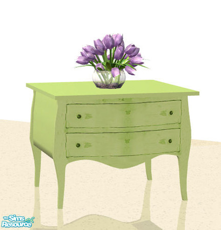 Sims 2 — Romantic commode - green by Sophel21 — romantic cottage commode. Classy design in mopped antique-look. Req.