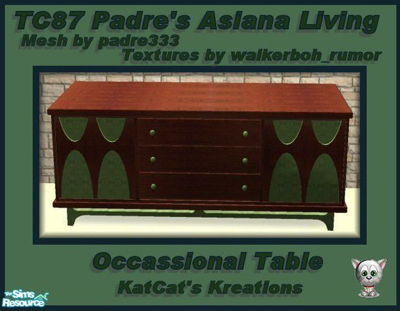 Sims 2 — TC87 Padre Asiana Living - Occassional Table by KatCat — Recolor of padre333\'s \"Asiana Kitch Lounge -