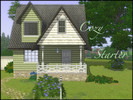 Sims 3 — Cozy Starter by Sitmer — This one-story, 1 bedroom, 1 bath has a beautiful view from the kitchen nook over