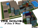 Sims 2 — The Dolores by alicakate — This stone home has 3 levels - a basement, and two additional floors. It has a garage
