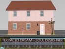 Sims 2 — Terraced Dream Starter home - Left End by Soul_Desighner — This Cheap Starter home is amazingly flexible and can