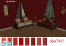Sims 2 — Red Hot - Paint Set by SuperStar94 — A beautiful set of relaxing shades of red. There are 8 different wallpapers