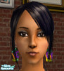 Sims 2 — Earrings_1 by anuaa — Colourful Earrings.
