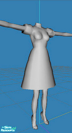Sims 2 — openhouse Puffed Sleeve  - Openhouse Af Cocktail Dress Mesh 0613 by openhousejack — new mesh