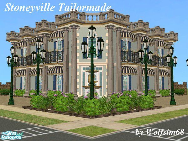 Sims 2 — Stoneyville Tailormade by Wolfsim68 — Looking for a made to measure suit? Then come in for a custom fitting with