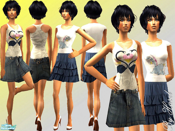 Sims 2 — HS Set -31- by hasel — 2 everyday outfit for AF.. Enjoy...