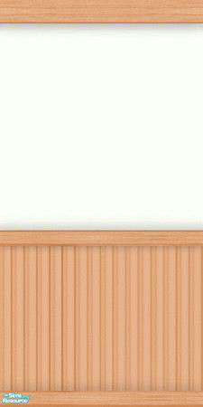 Sims 2 — NK Mission Blue BR - Pine Panel by MoMama — A paneling of Natural Castello Pine is contrasted with a bright