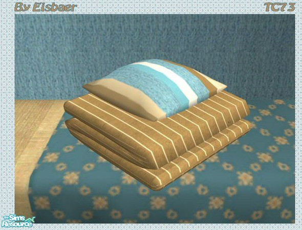 Sims 2 — Mira Oala in Blue TC73 - Matress and Pillow by Eisbaerbonzo — Decorative only