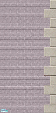 Sims 2 — Brick set - purple - 001 by risarisa666 — purple brick