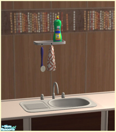Sims 2 — Roxy Kitchen - Roxy Shelf by Elize-37sims — Practical Storage for washing up utilities