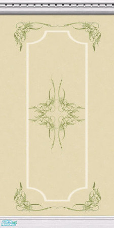 Sims 2 — D2DAntique Pinstripe Center in Cream by D2Diamond — ...