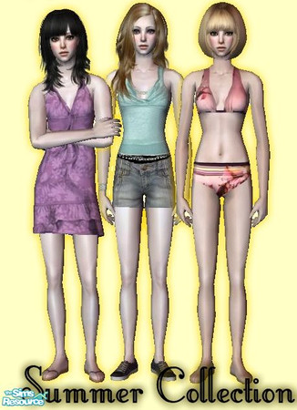 Sims 2 — Summer Collection (AF) by xbexylexyx — Three summer items for your sim.
