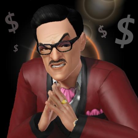 Sims 3 — R. Igor Mortis by Thilock — R. Igor Mortis the owner of the Orphan Home. Tiny Tim fears this grim person, like