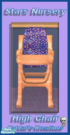 Sims 2 — Stars Nursery - High Chair by KatCat — Recolor of the Kinder Koddler high chair from the base game.