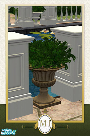 Sims 2 — MH Garden Planter Urn by phoenix_phaerie — A planter-style urn to decorate your garden. Comes in 4 different
