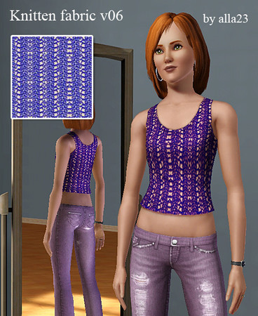 Sims 3 — Knitten Fabric v06 by Semitone — Knitten Fabric v06