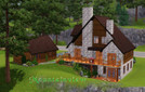 Sims 3 — Mountainview  by Nightshine — This Log House has 2 lvls and a walkout basement. 3 Bedrooms...3 baths.. Features