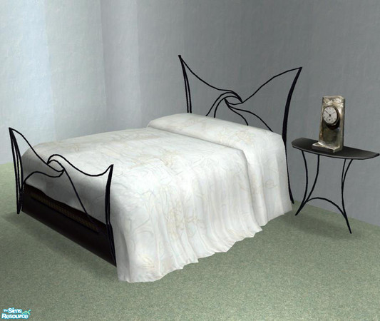 Sims 2 — Tavarua Bedroom - Bed Recolor Cover blue by ShinoKCR — 