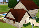 Sims 3 — Domestic Blend by KrisGail — A modest home for singles or young couples who've outgrown their starter home but