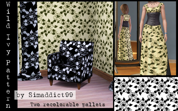 Sims 3 — Ivy by Simaddict99 — wild growing ivy pattern