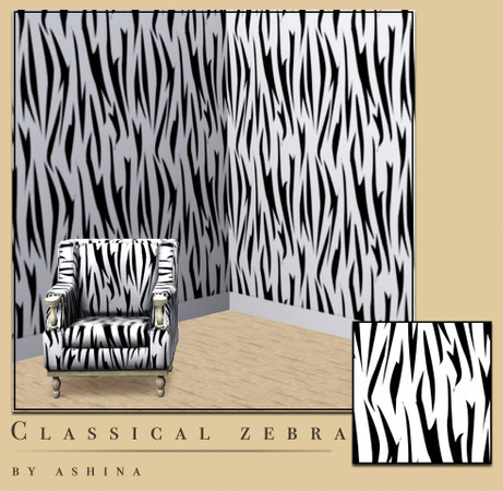 Sims 3 — Classical Zebra by ashina — Classical Zebra is the new black this season make sure to put it on all your lovely