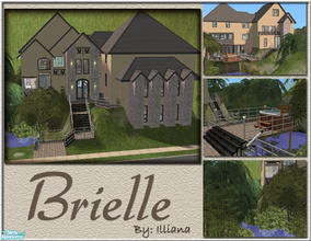 Sims 2 — Brielle - 3 Bed Contemporary Split-Level by Illiana — This split-level holds many surprises! Indoor Pool,