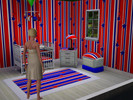Sims 3 — Stars and Stripes 1 by AstraAria — Stars and Stripes, a great pattern for 4th of July fun! 3 Recolourable