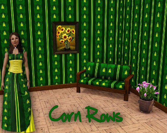 Sims 3 — CD_CornRows by TSR Archive — Ideal for wallpaper