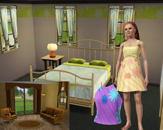 Sims 3 — M_01 by mensure — Lovely Blue Flowers