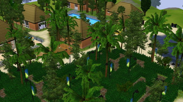 Sims 3 — Broken Lizard's Club Dread by DragonQueen — Here it is...a community lot to die for! Themed after the movie,