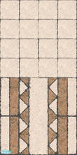 Sims 2 — Ancient Simerian Walls Set - Ancient Simerian Wall 3 by SofijaDosen — Made to match Maxis Ancient Simerian