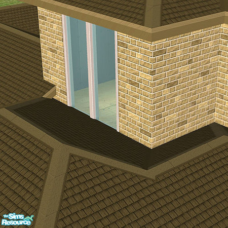 Sims 2 — Studio K Shakes Roofing System - Dark Sand by StudioKhagerks — 