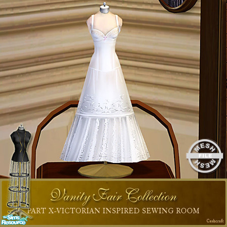 Sims 2 — Vanity Fair Sewing Room - Small Dressform002 Mesh by Cashcraft — A favorite pastime for Victorian