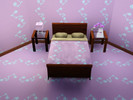 Sims 3 — Lilac and Cyan Flower Pattern by Phlipflops — Lilac background with cyan flowers