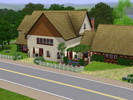 Sims 3 — European Cottage in Green by stevihj — A lovely 5 bedroom, 6 bath for the large family. An old historical barn