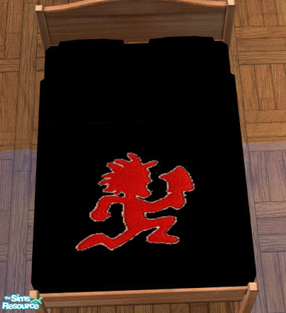 Sims 2 — Hatchetman Bedding  by PeachKrysie — This was a request from Nerdy_and_proud. Red Hatchetman Bedding. I hope you