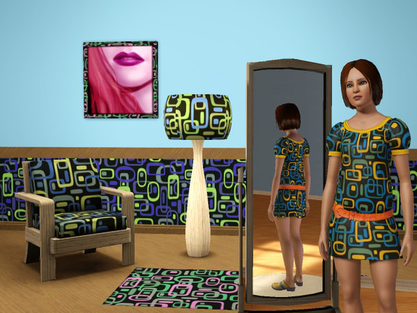 Sims 3 — M_06 by mensure — retro geometric