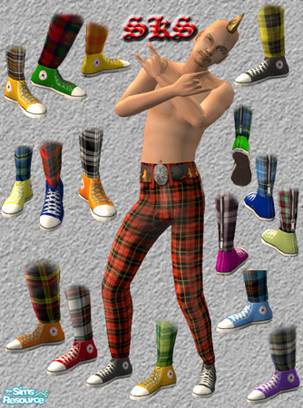 Sims 2 — AMB_SKS_Tartan-Set by 71robert13 — This is a set of 17 pants all in authentic Tartan patterns. Please don\'t