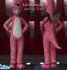 Sims 2 — Dragoncoat collection by Lindalajz — a dragoncoat in pink. Recolored :)