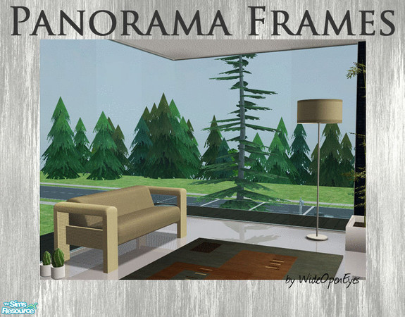 Sims 2 — Panorama Frames - Horizontal by wideopeneyes — A decorative inner frame to go with the Panorama Windows. This
