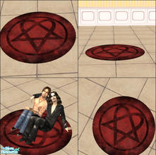 Sims 2 — Heartagram Rug 2x2 by perkelexenkeli — A recolor of \"detimgi\" JLK Round Rugs -2x2.