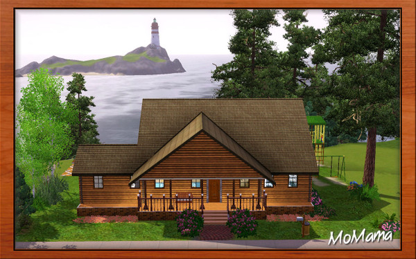 Sims 3 — Coronado Bluff by MoMama — A retreat full of promise, this 3BR, 2 bath house offers a gorgeous view. Completely