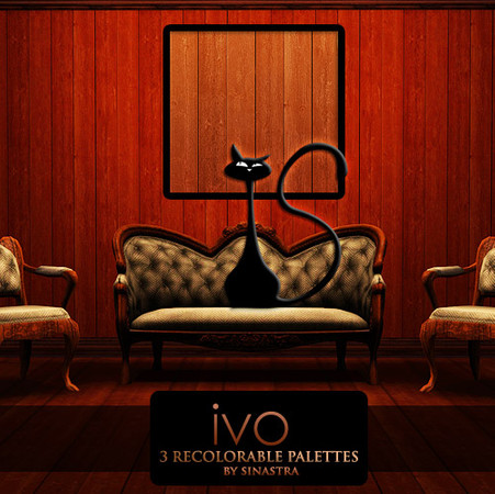 Sims 3 — Ivo [Pattern] by Sinastra — This pattern has 3 recolorable palettes. It features a wooden design. 