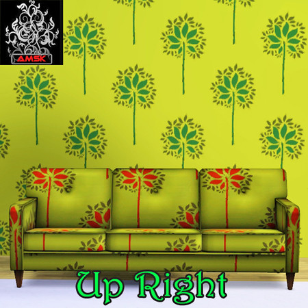Sims 3 — Up Right by amsk — yellow, green, dark yellow green
