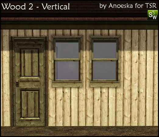 Sims 3 — Wood 2 vertical by AnoeskaB — Wooden planks vertical