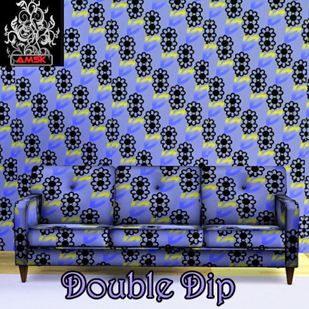 Sims 3 — double dip by amsk — black, yellow, pale purple