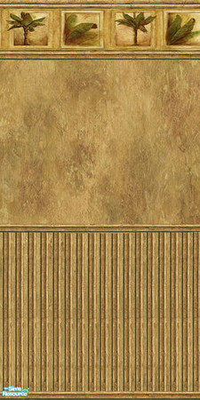 Sims 2 — Desert Wall Set - Desert Wall 4 by Gumby_Girl — A set of 4 Desert themed walls. Comes in golden brown and
