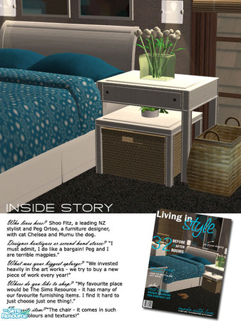 Sims 2 — Madison Bedroom - coffee table by Nanshi — Based on a set by Shino & KCR. You must have those meshes in
