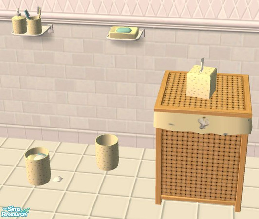 Sims 2 — D2DTC45 - Windkeeper\'s Bathroom Stuff: Dots by D2Diamond — This file will re-color the sink stuff, trash cans,